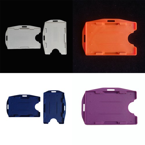 Double Sided Hard Plastic Badge Work ID Card Holder Protector Case Cover Supply - Picture 5 of 34