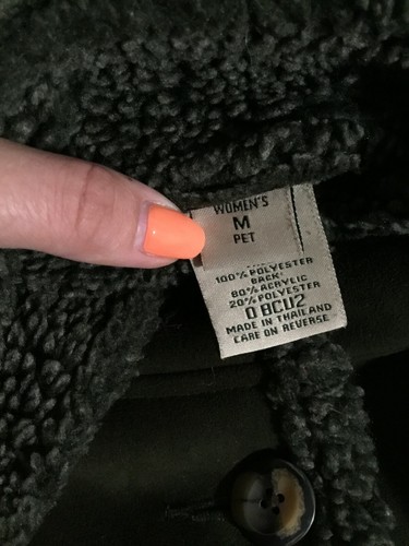 Gilet donna in maglia pelliccia sintetica chiusura bottoni verde taglia M Medium - Foto 5 di 7