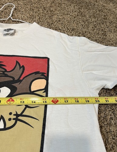 Vintage 90s Acme Clothing Taz Tasmanian Devil Graphic Tshirt Size Large 1991 - Picture 6 of 10