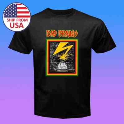 Bad Brains Men's Black T-Shirt Gift Unisex T-Shirt Size S to 5XL