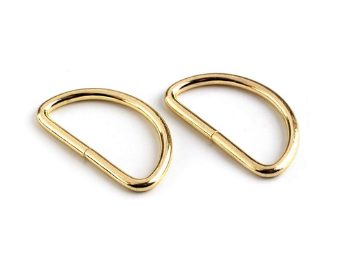 D-Ring 10Stk. 25/32mm Goldfarben - Picture 2 of 4