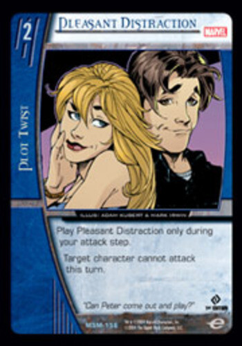 VS System: Pleasant Distraction [Played] Marvel Web of Spider-man TCG CCG Classi - Picture 1 of 1