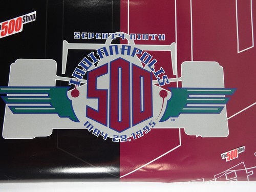 1995 Indianapolis 500 Event Promo Collector Poster Indy 500 IndyCar Al Unser Jr - Picture 2 of 9