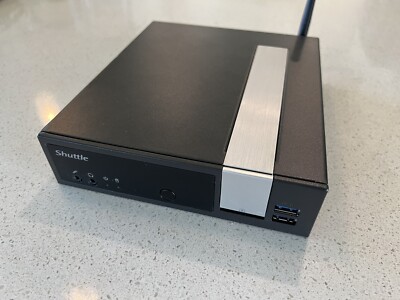 SHUTTLE DX30 8GB DDR3 SLIM FANLESS PC 128GB SSD Windows 10 Usb3 Wi-Fi