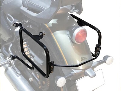 Passend für Royal Enfield Super Meteor 650 Pannier-Montageschienen, schwarz