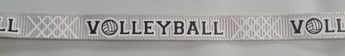 VOLLEYBALL RIBBON- 3/8" OR 7/8" X 1YD - WHITE,GREY,GREEN,BROWN,RED,HUNTER GREEN - Picture 4 of 10