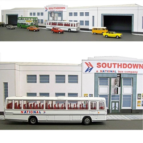Kingsway, 00 scale, Hilsea Southdown bus depot, ** ready made ** - Picture 4 of 5