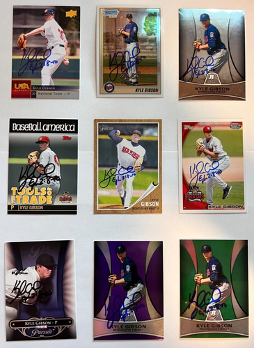Signed 2010 Topps Minor League #275 Kyle Gibson New Britain Rock Cats Twins - Picture 3 of 3