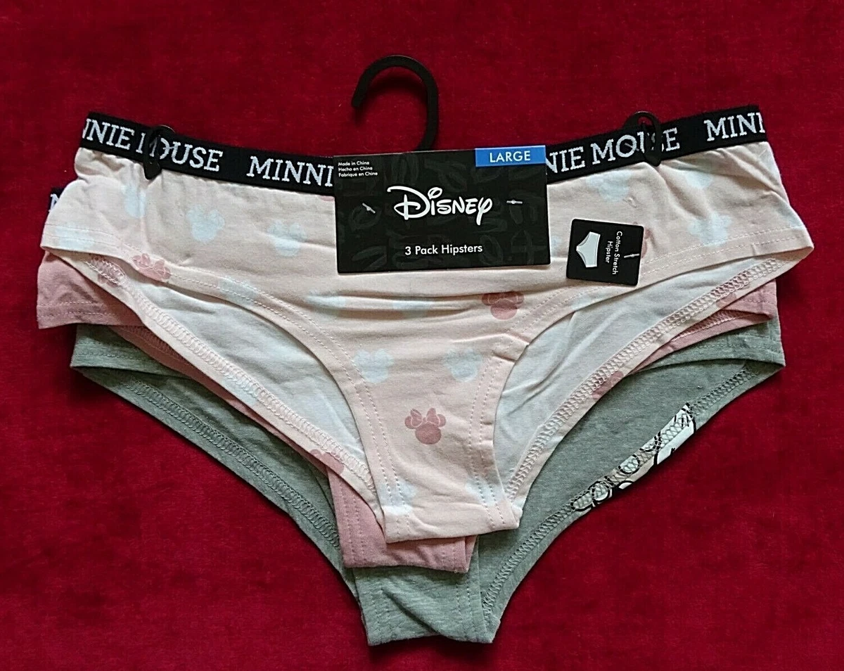 Minnie Mouse Toddler White, Pink & Blue Briefs With Coloring Page