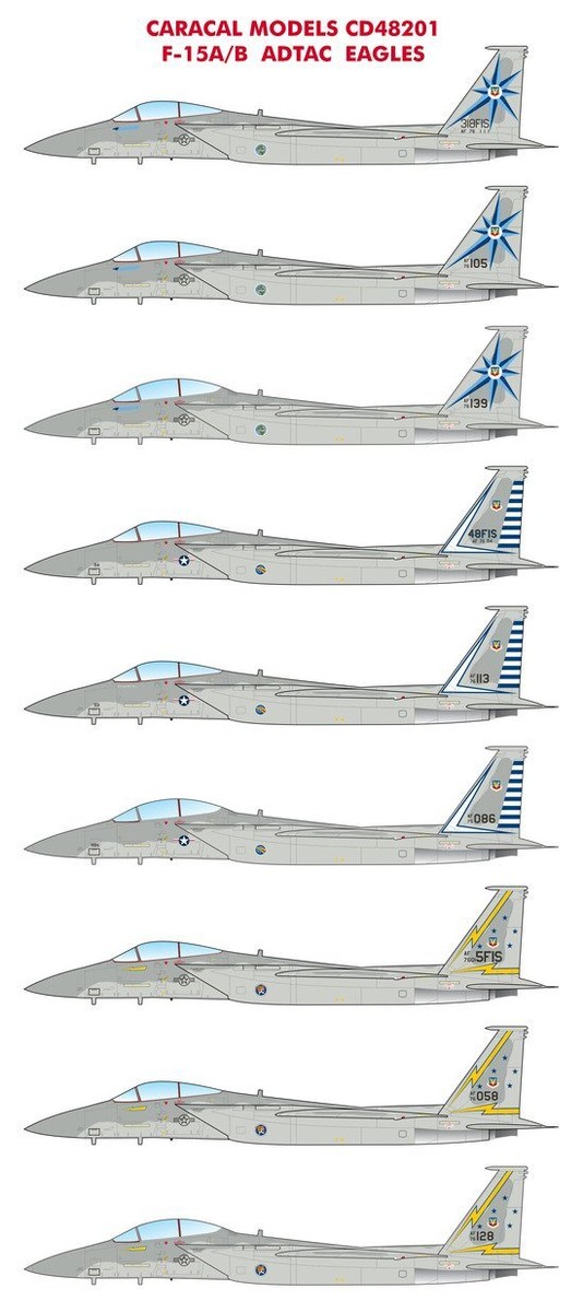 Caracal 1/48 decals CD48201 - F-15A/B Caracal 1/48 decals CD48201 - F-15A/B