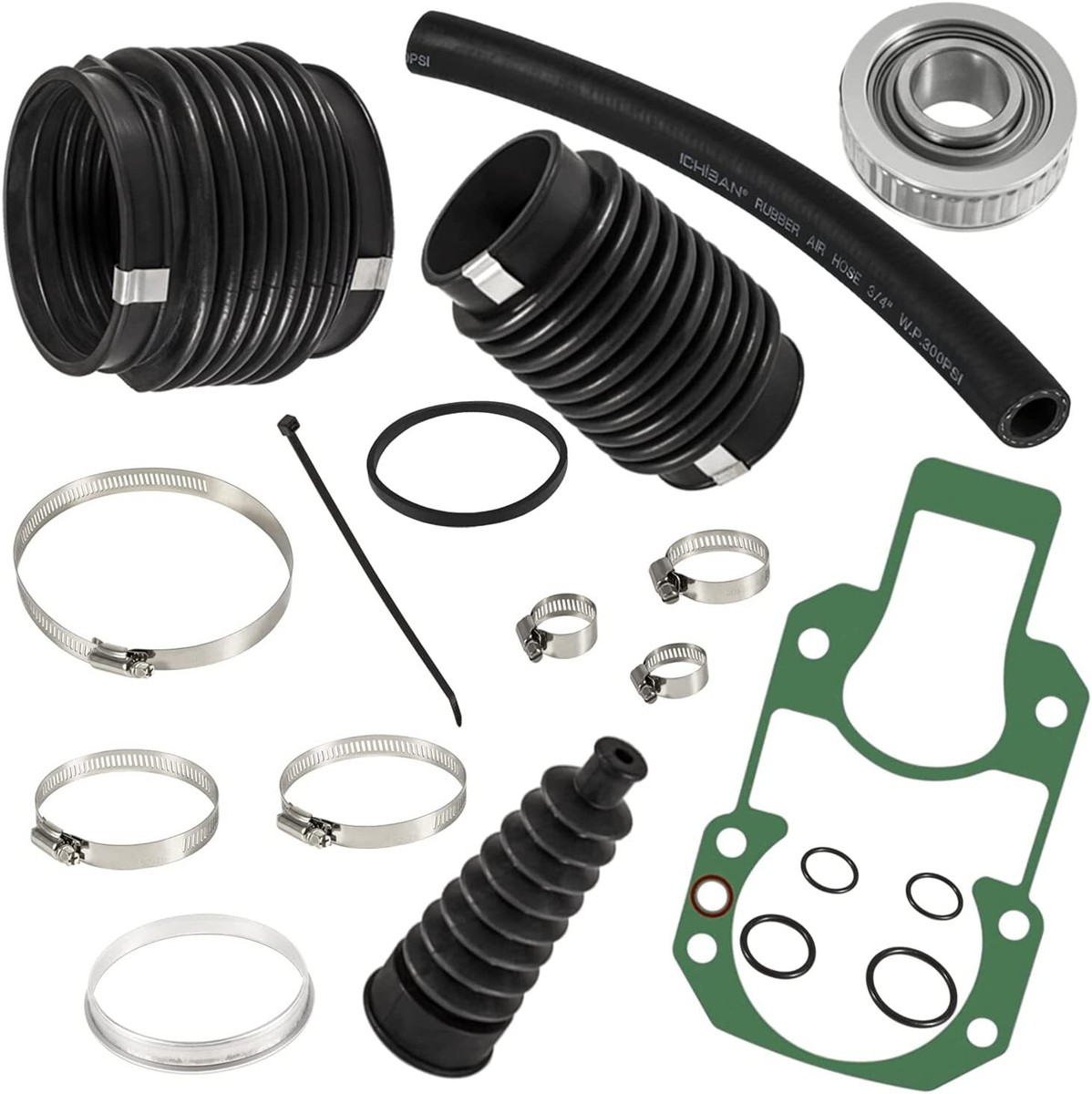 For Alpha 1 Gen 2 Bellows Transom Seal Repair Kit w/ Gimbal