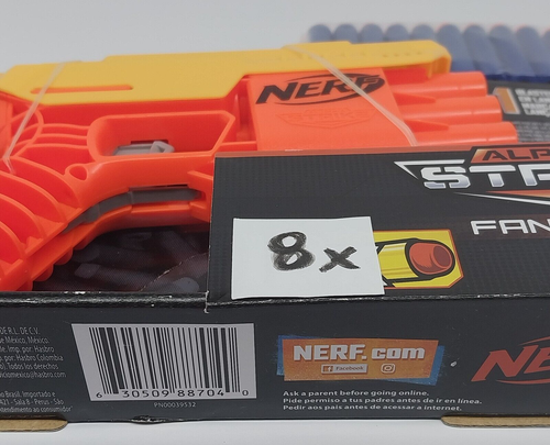 Nerf Alpha Strike Fang QS-4 incl8 darts Nerf gun 2018 + 30 Generic Darts Ammo - Picture 5 of 8