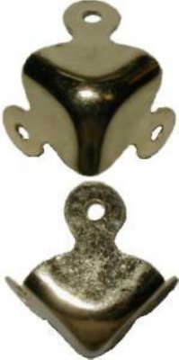 LARGE Trunk Corner D4434 1-3//8/" x 1-3//8/" x 1-3//8/" Brass Plated