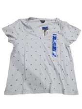 Splendid Women's Short Sleeve V-Neck T-shirt Large, Purple Ladies New.