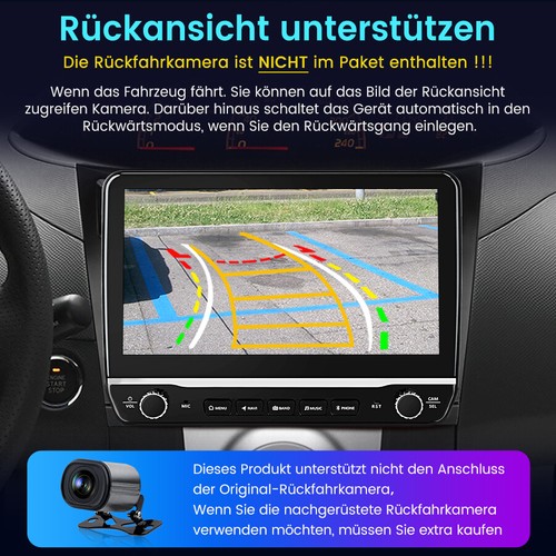 10.1" Autoradio Für Toyota Yaris XP90 2005-2012 Android 12.0 6+128GB Bluetooth - Bild 9 von 13