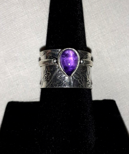 Amethyst 925 Sterlingsilber Spinnerring 7,75 neu ohne etikett usa - Bild 2 von 12