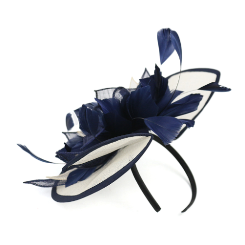 Derby Flower Fascinator Hat Feather Headband Party Photography Hair Accessory - Imagen 6 de 20