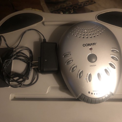 Conair Digital Clock Radio, White Noise, Soothing Sounds Alarm (model SU1W)
