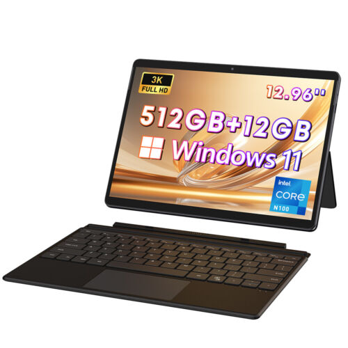 CHUWI Hi10 Max 12.96" Gaming Tablet DDR5 12G 512G SSD Intel N100 Winodws 11 PC - Picture 13 of 16