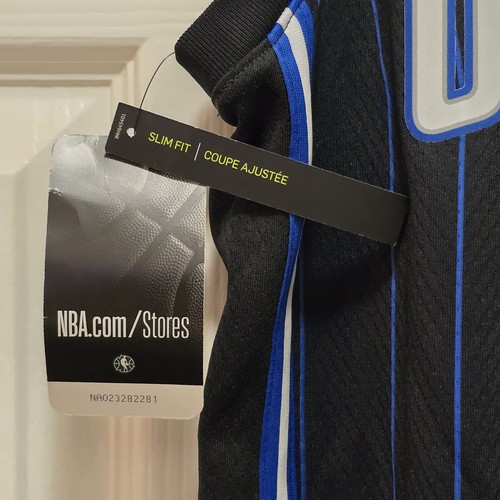 NWT Womens NIKE Slim-Fit ORLANDO MAGIC Suggs #4 NBA Swingman Jersey - Black/Blue - Picture 5 of 6