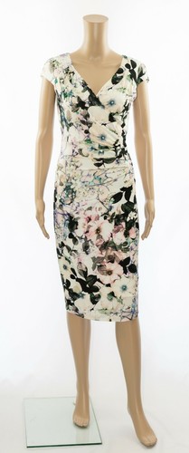 Bodycon Wrap jurk gelegenheid Ex Ruched Eight Phase feestelijke Print Floral qz66XYxB