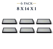 6 Pack of 8 x 14 x 1 Riker Display Cases Boxes for Collectibles Jewelry & More 
