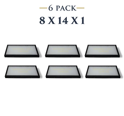 SOUTHERN STAR 6 Pack of 8 x 14 x 1 Riker Display Cases Boxes for Collectibles Jewelry & More