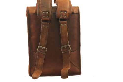 Men's Leather Vintage Backpack Shoulder Bag Messenger Bag Rucksack Sling Bag - Bild 4 von 5