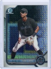 Yiddi Cappe Prospect 2022 Bowman Chrome Mega Box Mojo Refractor BCP-248 Marlins