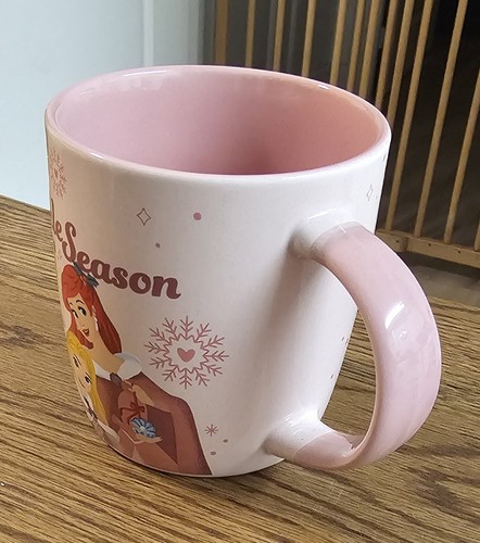 π BNWT New Disney Princess Sparkle Season Pink Mug. (Magic Of Winter Wishes) π - Picture 6 of 14