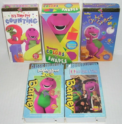 Barney and Friends VHS Kassetten (6 Stück) Classic Collection Lyrick Studios 1997