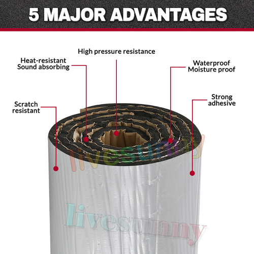 10M Camper Van Insulation Self Adhesive 10mm Closed Cell-Foam Thermal-Soundproof - Picture 5 of 30