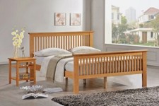 Buckingham 4ft Small Double Oak High Foot End Bed Frame.