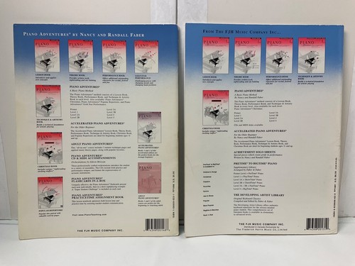 Lot 2 Adventure Level 2A Lesson Technique Artistry Song Piano Sheet Music Lyrics - Picture 4 of 16