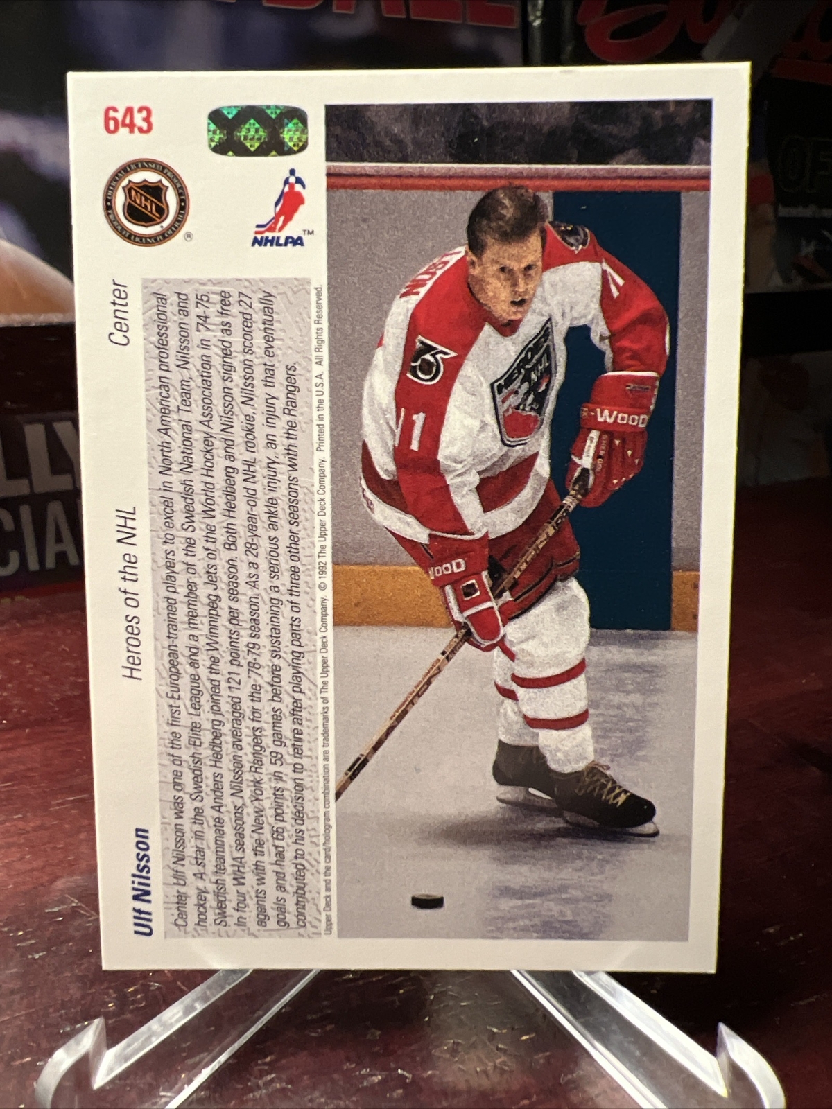 199192 Upper Deck Hockey ULF NILSSON Rangers 643 eBay