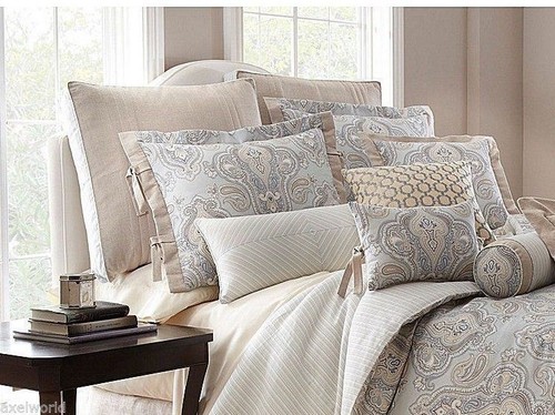 ROSE TREE "WORTHINGTON COLLECTION" OATMEAL 1pc EURO SHAM BNIP - Picture 2 of 3