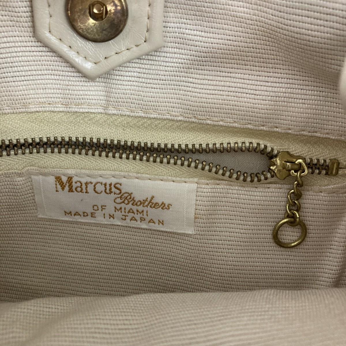 VTG Marcus Brothers of Miami Wood Bead Handbag Purse Made in