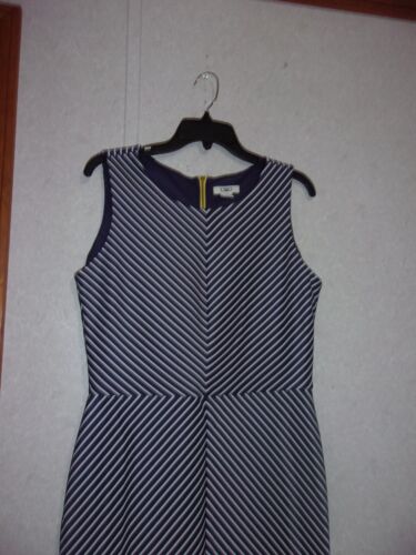 Cato (New with Tags) Blue & White Striped Sleeveless Dress Size 12 - Picture 2 of 3
