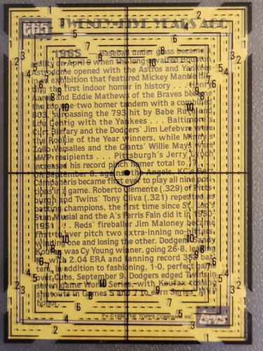 1990 Topps - Turn Back the Clock #665 Sandy Koufax - Picture 18 of 24