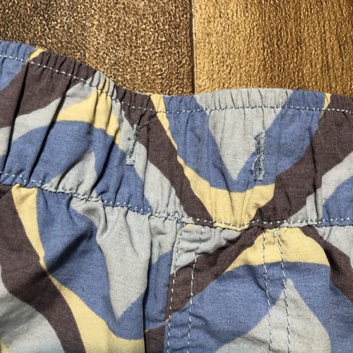 Urban Outfitters Hombres Talla M Azul Tostado Geo Estampado Bañador Pantalones Cortos Traje de Baño *LEER - Imagen 6 de 8