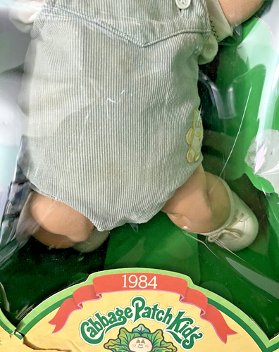 Cabbage Patch Kids Brown Hair Brown Eye Corduroy Bear Outfit 1984 Original Box - Picture 3 of 7