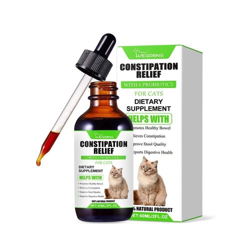 Probiotic drops cats intestinal digestive health constipation relief supple C8M0 - Picture 4 of 24
