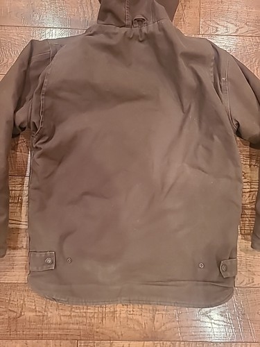 C.E. Schmidt Workwear Jacket Youth Sz Large Hood Adjustable Brown Sherpa Lined - Picture 12 of 12