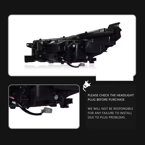 Pair LED Headlight Front DRL Sequential Turn Siganls For Toyota Hilux 2021-2024 - Foto 4 di 8
