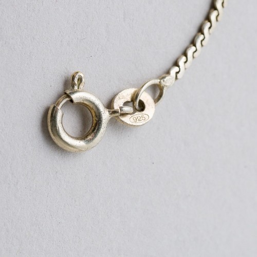 Halskette Serpentin Kette Perlen 925 Silber 5,4 mm 91 cm 8,09 g - Picture 6 of 8
