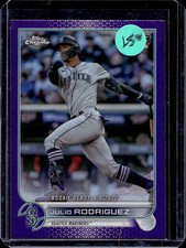2022 Topps Chrome Update #USC150 Julio Rodriguez Purple Refractor
