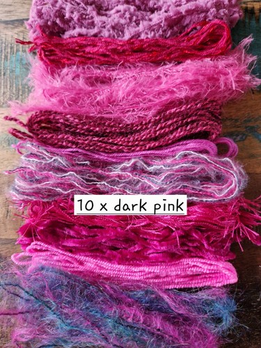 Yarn packs - 10 x 2m or 10 x 3m Textured Yarns In Many Colour Pallettes - Picture 12 of 27