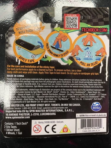 Tech Deck Skate Mental Wide Boards Sticky Trick Tape Vintage Rare NOS - Picture 2 of 2