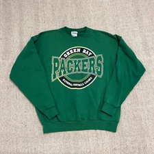Vintage Green Bay Packers Sweatshirt Mens XL Green 1990s NFL