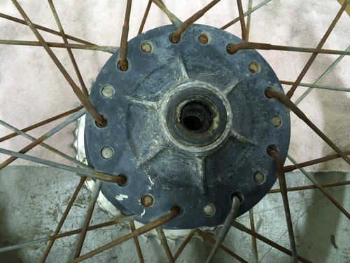 1981 1979 Yamaha YZ125 YZ 125 Rear Wheel 18” Vintage Ahrma MX Calvmx - Picture 10 of 10